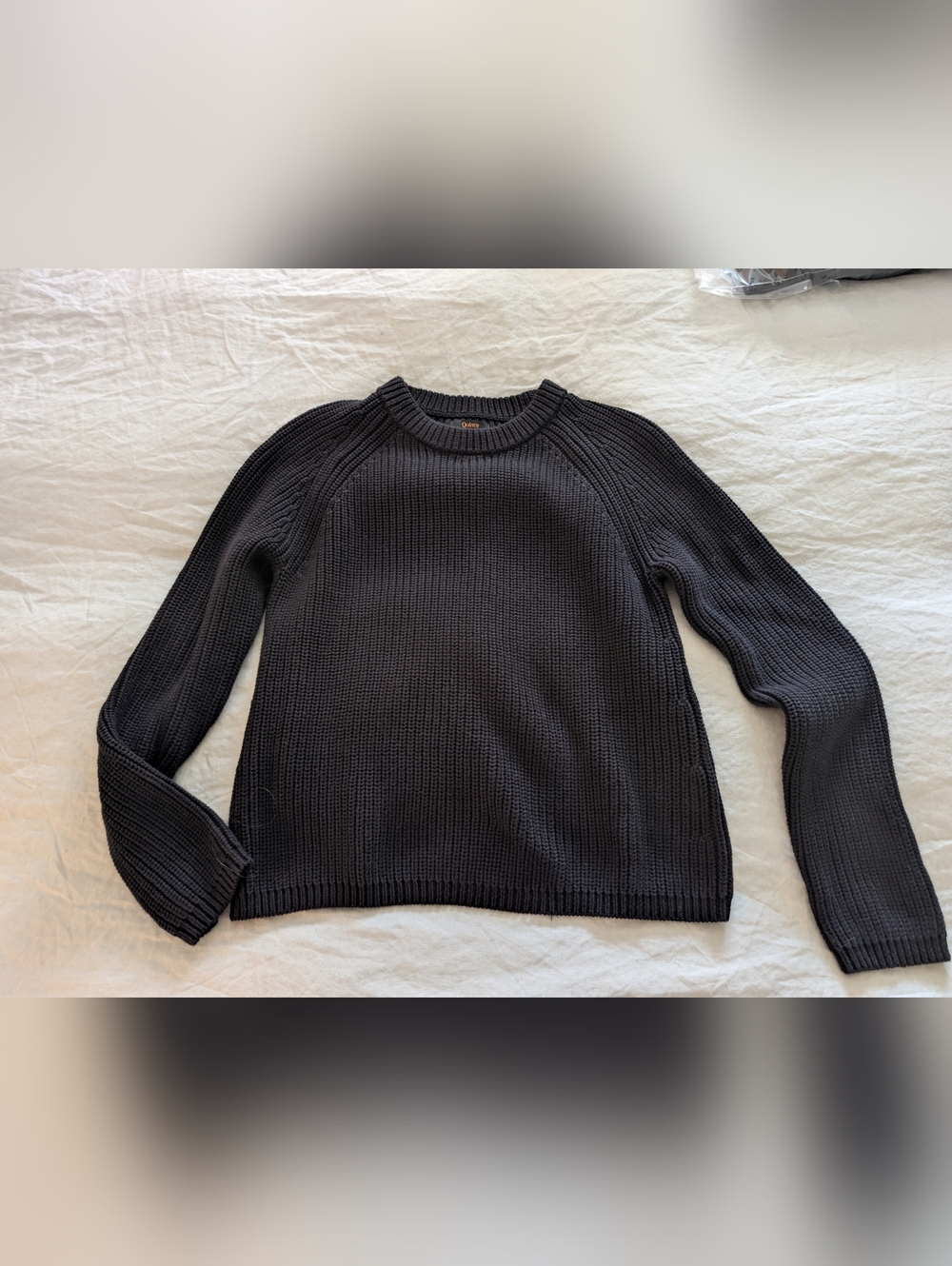 Quince Women's 100% Organic Cotton Fisherman Sweater NWOT Size Medium